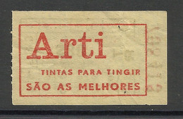 Tramway Et Bus Lisbonne Carris Portugal Billet Pub Arti Peintures Pour Teindre Textile Lisbon Tram Ticket Dye Inks - Europe