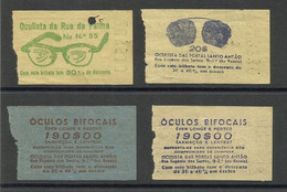 Tramway Et Bus Lisbonne Carris Portugal 4 Billet Pub Opticien Lisbon 4 Tram Ticket Optician - Europe