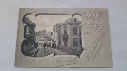 ANTIQUE POSTCARD BELGIUM DOLHAIN - LE PONT DE HERCULE ET LE MARCHE USED 1905 - Limburg