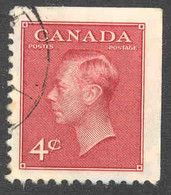 968r)  Canada Used 1949 George VI Booklet  Corner - Postzegels