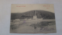 ANTIQUE POSTCARD BELGIUM GILEPPE - LE PONT ET LE LAC USED 1908 - Gileppe (Stuwdam)