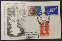 Día De Emisión – Tema: Investigaciones Del Espacio – 29/5/1965 – Origen: Argentina - Carnets