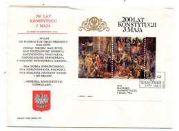 Pologne--1991--FDC   Konstytucji  3 Maja --cachet  Warsawa - FDC