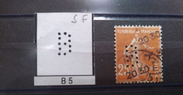 FRANCE B 5 TIMBRE  INDICE 6 SUR 235  PERFORE PERFORES PERFIN PERFINS PERFO PERFORATION PERFORIERT - Gebraucht