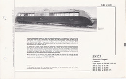 XB 2000 FICHE DOCUMENTAIRE DOUBLE LOCO REVUE N° 545/546 OCTOBRE 1975 - Français