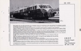 XB 1000 FICHE DOCUMENTAIRE LOCO REVUE N° 236 DECEMBRE 1968 - Français