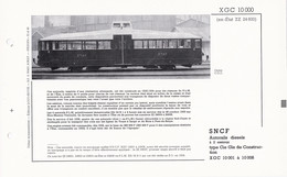 XGC 10000 FICHE DOCUMENTAIRE LOCO REVUE N° 475 FEVRIER 1974 - Französisch