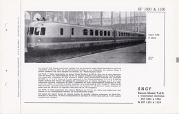 XF 1000 & 1100 FICHE DOCUMENTAIRE DOUBLE LOCO REVUE N° 247/248 MARS 1969 - Français