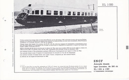 XL 1000 FICHE DOCUMENTAIRE LOCO REVUE N° 451 JUILLET 1973 - Französisch