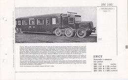 XM 1000 FICHE DOCUMENTAIRE DOUBLE LOCO REVUE N° 367/368 OCTOBRE 1971 - Français