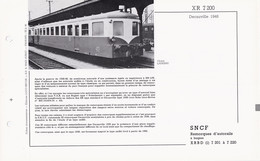 XR 7200 FICHE DOCUMENTAIRE LOCO REVUE N° 536 AOÛT 1975 - Französisch