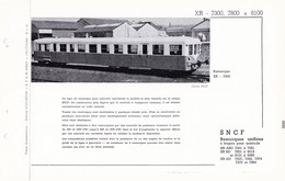 XR 7300 7800 & 8100 FICHE DOCUMENTAIRE DOUBLE LOCO REVUE N° 176/177 SEPTEMBRE 1967 - Französisch