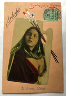 CPA Egypte Alexandrie Jeune Femme Arabe - Palette De Peinture - 1906 Camille Briendo Château De Nantes David De Salfati - Other & Unclassified