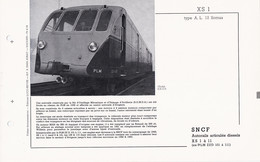 XR 1 à 11 FICHE DOCUMENTAIRE LOCO REVUE N° 516 MARS 1975 - Frans