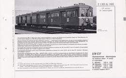 Z 1300 & 1400 FICHE DOCUMENTAIRE DOUBLE LOCO REVUE N° 353/354 JUILLET 1971 - Francés