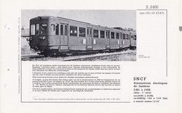 Z 3600 FICHE DOCUMENTAIRE LOCO REVUE N° 258 JUIN 1969 - Frans
