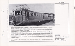 Z 3700 FICHE DOCUMENTAIRE DOUBLE LOCO REVUE N° 341/342 AVRIL 1971 - Anglais