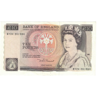 Billet, Grande-Bretagne, 10 Pounds, 1975, KM:379d, SUP - 10 Pounds