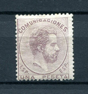 1872.ESPAÑA.EDIFIL 127*.NUEVO CON FIJASELLOS(MH).FIRMADO A. CAJAL.CATALOGO 155€ - Nuovi