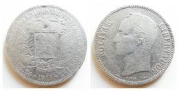 VENEZUELA - 5 Bolivares 1911 - Argento/Silver - Venezuela