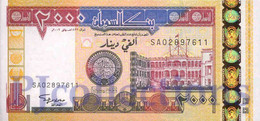 SUDAN 2000 DINARS 2002 PICK 62a UNC - Sudan