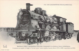 CPA TRANSPORT - LOCOMOTIVE Française EST - 114 - Machine N°3184 - FF PARIS - Trenes