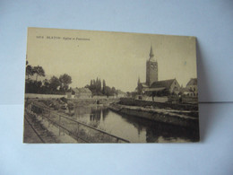 BLATON BERNISSART  BELGIUM BELGIQUE HAINAUT EGLISE ET PANORAMA CPA 1930 - Bernissart