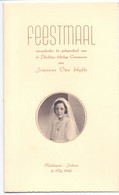 Menu - Maldegem - Feestmaal Communie Simonne Van Hyfte - 16 Mei 1948 - Menus