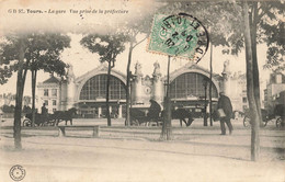 Tours * La Gare , Vue Prise De La Préfecture * Attelage - Tours