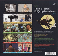 BL192**(4165/4174) - Tintin / Kuifje / Tim -  À L'écran / Op Het Scherm / Auf Dem Bildschirm / On The Screen - (Hergé) - Philastrips