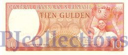 SURINAME 10 GULDEN 1963 PICK 121 UNC - Surinam