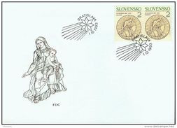 FDC 22 SLOVAQUIE 1993 Mi 183 Yv 150 Noël La Naissance De Klemens / Nativity - FDC