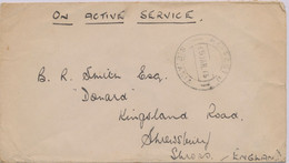 GB 01/25/1943, "R.A.F.POST 6 / S.E.ASIA" Large K2 On Very Fine On-Active-Service-Cover To Shrewsbury, England, Extremely - Cartas & Documentos