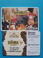 FRANCE PRIVEE 50U EN1289 NESTLE CAFE SANTA RICA TRAIN ZUG TRENE UT SUPERBE - Treni