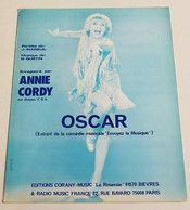 Partition Sheet Music ANNIE CORDY : Oscar - Piano Et Chant - Libri Di Canti