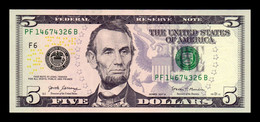 Estados Unidos United States 5 Dollars Lincoln 2017A Pick 545A F - Atlanta GA Sc Unc - Federal Reserve Notes (1928-...)
