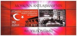 Turkey, Türkei - 2011 - 90th Anniversary Of The Moscow - 1.Mini S/Sheet ** MNH - Neufs