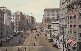 3416 – Winnipeg Manitoba Canada – Portage Avenue – 1905-1910 Cars – Animation - Good Condition – 2 Scans - Winnipeg