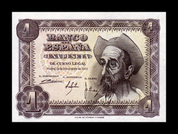 España Spain 1 Peseta Don Quijote De La Mancha 1951 Pick 139 Serie S Sc Unc - 1-2 Peseten