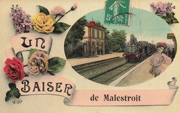 Malestroit * Souvenir Du Village * Gare Train - Malestroit