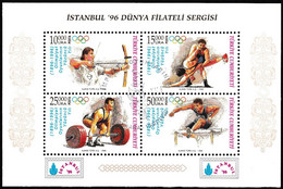Turkey, Türkei - 1996 - İstanbul ' 96 World Philatelic Exhibition - 1.Mini S/Sheet - A - USED - Usados