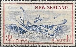 NEW ZEALAND 1957 Health Stamps - 3d.+1d - Children On Seashore FU - Used Stamps