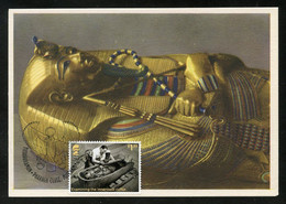 UK / GRANDE BRETAGNE (2022) Carte Maximum Card Tutankhamun, Toutânkhamon, Tutanchamun - Examining The Innermost Coffin - Carte Massime