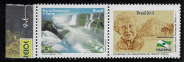 Brazil RHM-C-2996 Personalized Stamp Iguazu Falls 2010 Centenary Of The Birth Of The Poet Helena Kolody - Personnalisés