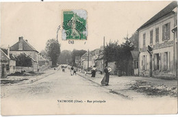 VAUMOISE - Rue Principale (vue Animée, épicerie, Bonnetterie, Chaussures, Bureau De Tabac) - Vaumoise