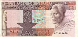 GHANA 50 CEDIS 1980 P 22a UNC SC NUEVO - Ghana