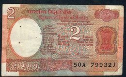 INDIA P79c  2 RUPEES 1988  Signature 16   LETTER B    VF 2 P.h. - Inde