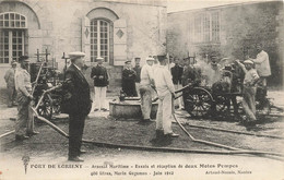 Port De Lorient * Arsenal Maritime , Essai Et Réception De Deux Motos Pompes MORIN GUGUMUS Juin 1912 - Lorient