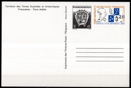 TAAF  Entier Postal N°2-CP Neuf TB Cote 9€00 - Postwaardestukken