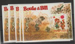 France 2002 Boule Et Bill BF 46 Par 5 Exemplaires ** MNH - Nuevos